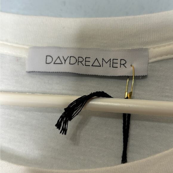Daydreamer NWT Rock & Roll Collection Good Luck Tattoo Art Graphic Tee White L - Picture 4 of 6
